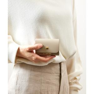 財布 com-ono コモノ / ラバータッチレザーコンパクトウォレット 三つ折りミニウォレット / TINY-004RT メンズ レディース