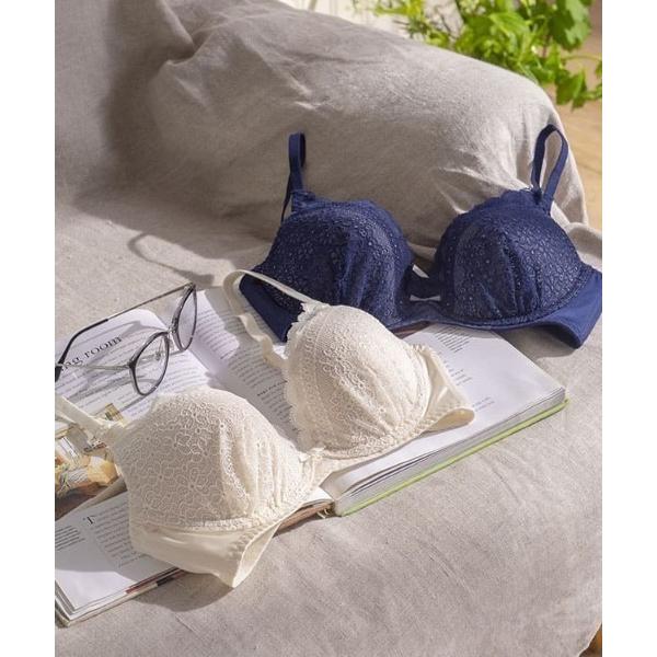 ブラジャー ショーツセット デイジーシャワー 夢みるブラ ライト ブラ＆ショーツセット「E，Fカップ...