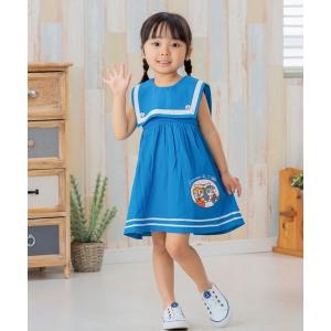 ANPANMAN KIDS COLLECTION ワンピース カラフル丸襟パッチワーク ANPANMAN KIDS COLLECTION ワンピース カラフル丸襟パッチワーク