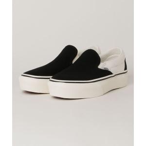 スニーカー VANS ヴァンズ SLIP-ON PLATFORM SF スリッポン プラットフォーム VN0A3MVC4XY (SUPPLY)KARI