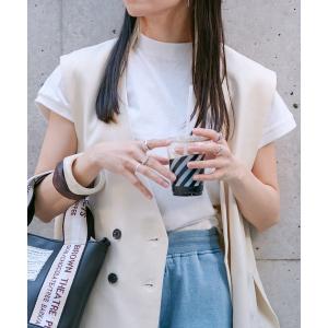 tシャツ 「WEB限定」「USAコットン」フレンチスリーブクルーネックプルオーバー レディース