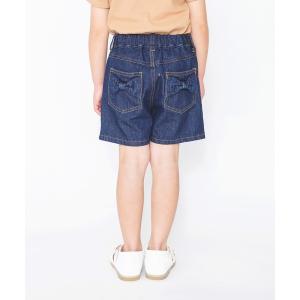 パンツ デニム ジーンズ リボンポケットデニムショートパンツ