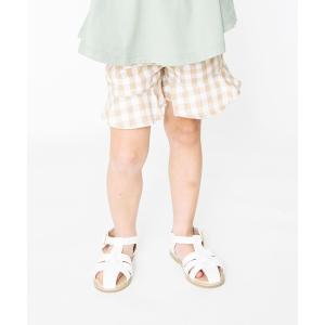 パンツ ギンガムチェックショートパンツ