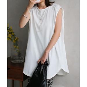 coen（コーエン） ブラウス シャツ 「RONEL」リネンライクノースリーブ