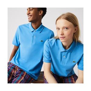 ポロシャツ LACOSTE L!VEメタルバッジプレーンポロシャツ メンズ