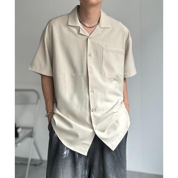 シャツ ビックシルエット オープンカラーシャツ「ユニセックス」 メンズ レディース