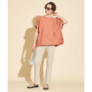 tシャツ Tシャツ BY∴ ツイルギャザーショートスリーブカットソー