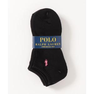 靴下 【 POLO RALPH LAUREN/ポロラルフローレン】アンクル丈靴下（ソックス）　3足組　ワンポイント刺繍