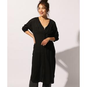 レディース ワンピース シアーシャツワンピース