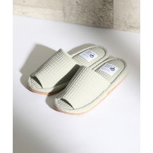 スリッパ YORI 外縫いワッフルスリッパ M