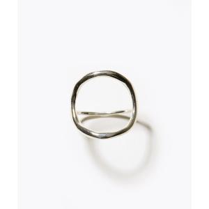 指輪 リング 「ancient」 テクスチャー サークル シルバー リング レディース