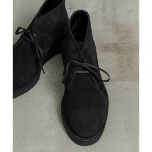 ブーツ 東京産クレープソールスウェードチャッカブーツ