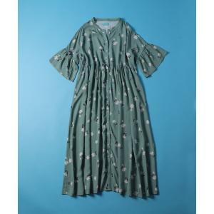 ワンピース ▽【WEB限定】GREENROOM/グリーンルーム　別注花柄レーヨンガウンワンピース