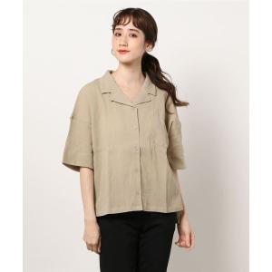 シャツ ブラウス 柄アソート開襟シャツ