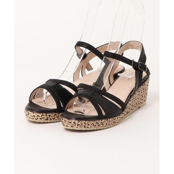 サンダル ウェッジヒールサンダル レディース