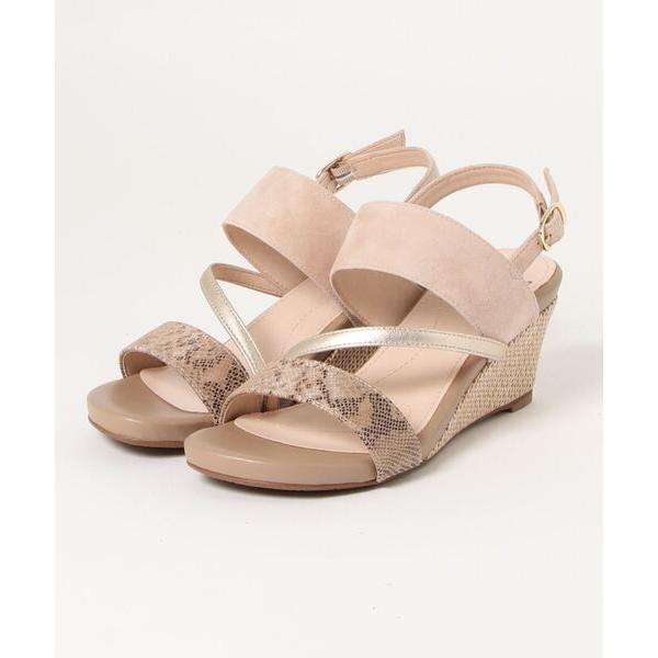 サンダル ウェッジヒールサンダル レディース