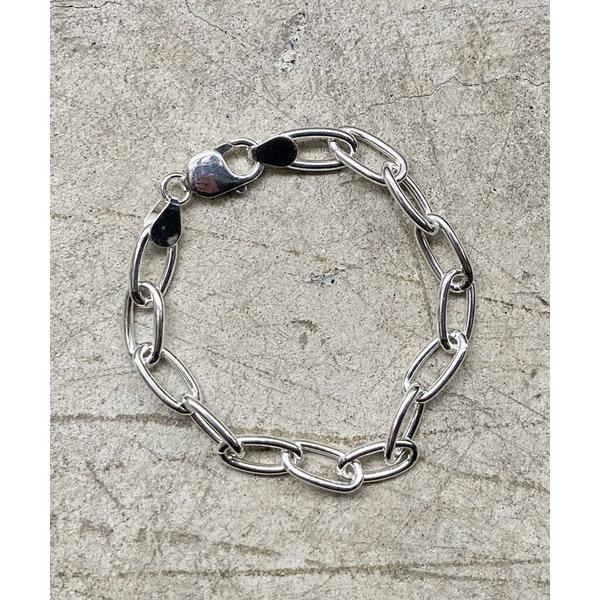 ブレスレット メンズ SILVER AZUKICHAIN BRACELET　シルバー長アズキチェーン...