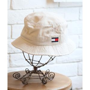 メンズ 帽子 ハット 「TOMMY HILFIGER/トミーヒルフィガー」ワンポイントロゴ バケットハット