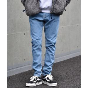 パンツ デニム ジーンズ 【WEB限定】SHIPS: ストレッチ デニム スリム テーパード クライミング パンツ