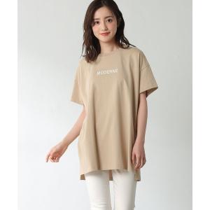 トップス ロゴチュニックＴシャツ