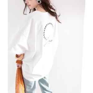 tシャツ Tシャツ 綿100％ オーガニックコットン。月グラフィックプリントで1+