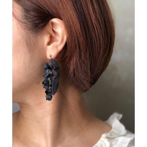 m.soeur（エムスール） ヘアクリップ スズランと葉っぱレースの