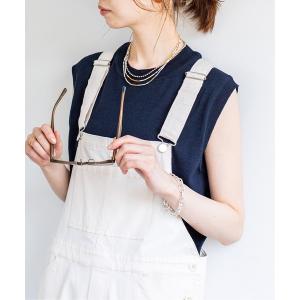 ニット コットン麻ノースリーブプルオーバー