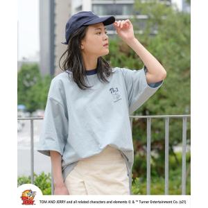 tシャツ Tシャツ Sequence / トムとジェリー / TOM and JERRY RINGER SHORT SLEEVE T-SHIRT