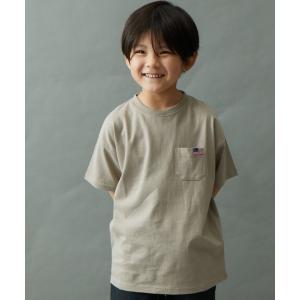 tシャツ Tシャツ USAコットンフェイドカラー  オーバーサイズポケット付き半袖Tシャツ