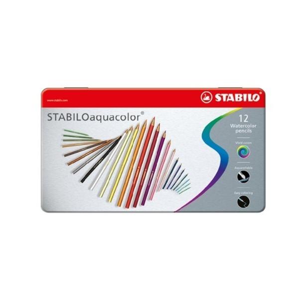 ペン アクアカラー 12色セット 色鉛筆 2.8mm 水彩色鉛筆/STABILO(スタビロ)