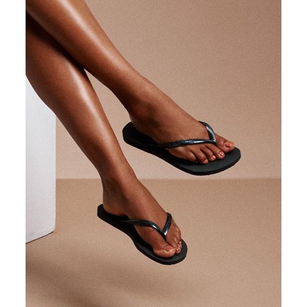 サンダル havaianas (ハワイアナス) / Slim サンダル ラバービーチサンダル レディ...