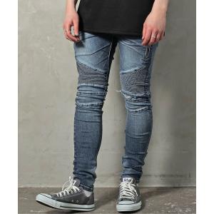mnml（ミニマル） M14 STRETCH DENIM BLUE バイカーパンツ バイカー