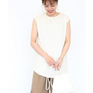 tシャツ Tシャツ ロゴノースリーブカットプルオーバー