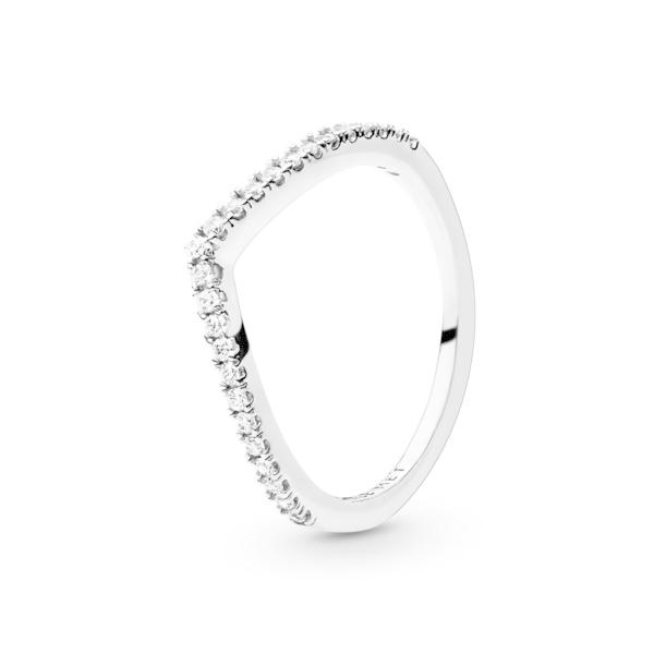 指輪 リング スパークリング ウィッシュボーン リング レディース