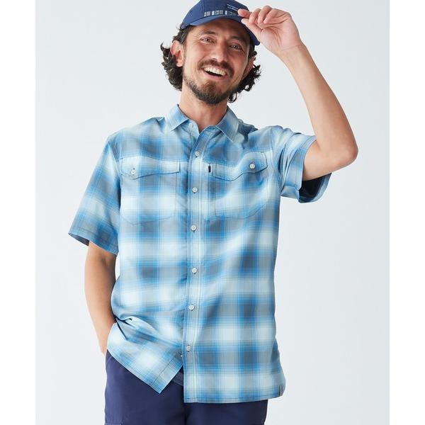 シャツ サンスマート・クール・ウィーブ・シャツ、半袖 ジャパン・フィット メンズ