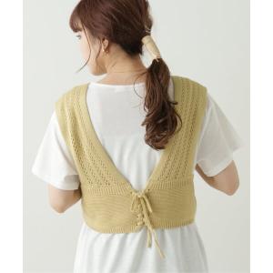 tシャツ Tシャツ ニットビスチェ×Tシャツ