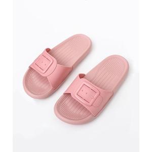 サンダル バックル デザイン スライド サンダル レディース