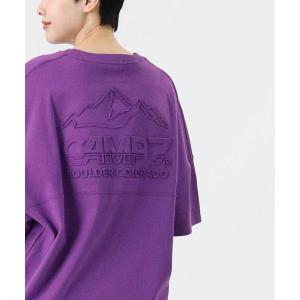 レディース tシャツ Tシャツ 「CAMP7」エンボスロゴTシャツ