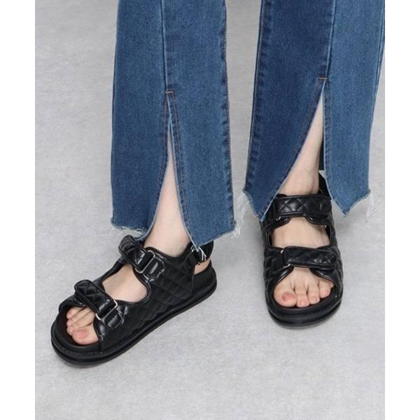 サンダル Liberty doll / キルティングベルクロスポーツサンダル(4104) レディース