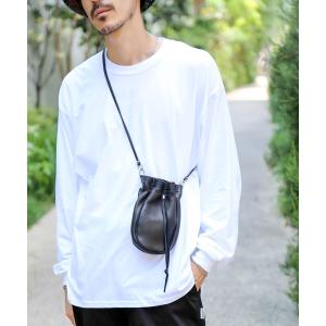 ショルダーバッグ バッグ ZOZO別注/StPT別注アイテム【SUNKU/サンク】巾着型バック/ショルダーバッグ ショルダーストラップ付き