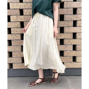 スカート 楊柳ロングスカート