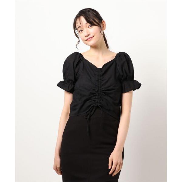 ブラウス シャツ コットンガーゼシャーリングブラウス レディース