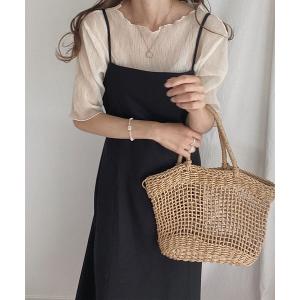 サロペット オーバーオール 麻混ロングスカートサロペット