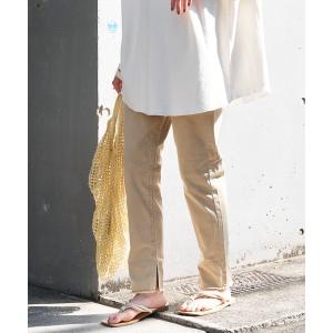 パンツ SUMMERフェードカラー裾フリンジレギパン