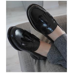 ローファー G.H.BASS/BA41020/BLACK/キルトタッセルローファー レディース メンズ