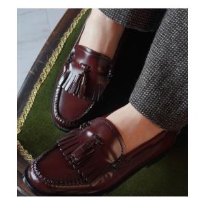 ローファー G.H.BASS/BA41020/WINE/キルトタッセルローファー レディース メンズ