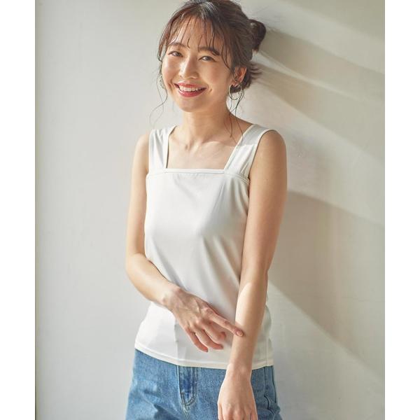 インナーシャツ 肌着 ブラ紐隠しペチコートインナータンクトップ レディース