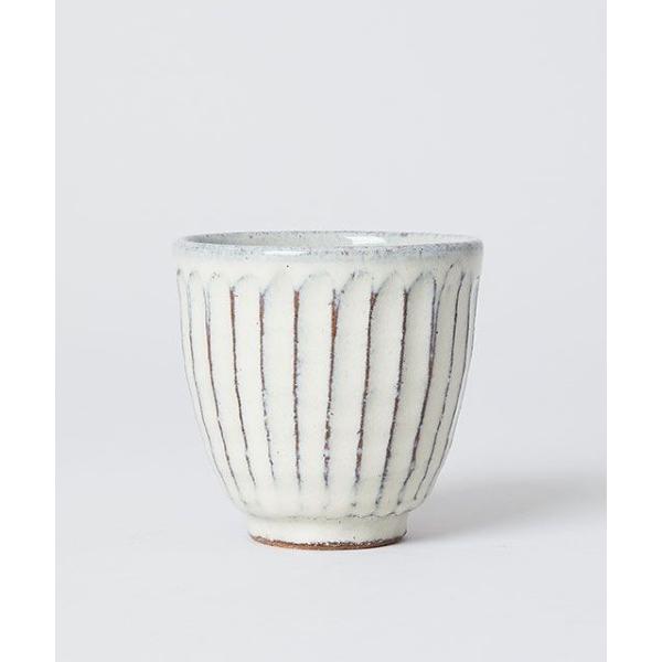 タンブラー 湯呑 白釉彫 / 炎の味がま×TODAY&apos;S SPECIAL