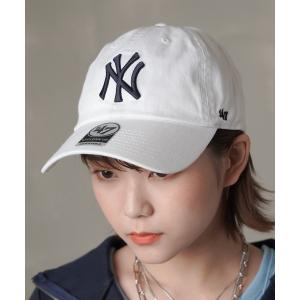 帽子 キャップ レディース 「47 / フォーティーセブン」New York Yankees・ニューヨーク ヤンキース チームロゴ刺繍キャップ