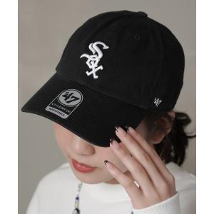 帽子 キャップ レディース 「47 / フォーティーセブン」Chicago White Sox・シカゴ ホワイトソックス チームロゴ刺繍キャップ